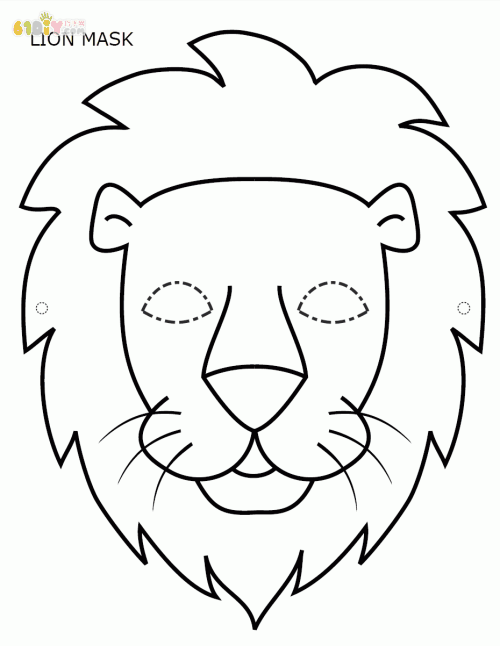 动物的面具怎么画简笔画