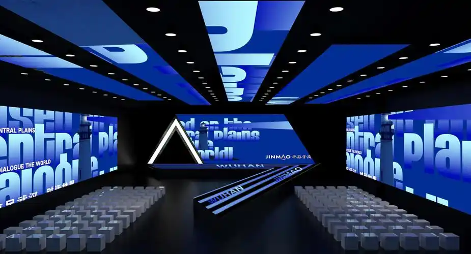 4月-武汉金茂发布会舞美设计|空间|舞台美术|niko鸭 - 原创作品