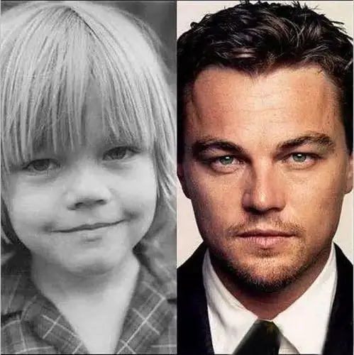 小李子 小时候看起来像是安静的美男纸.