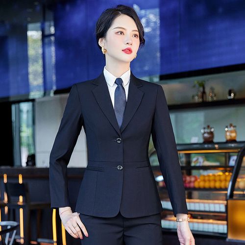 高档女士西装套装女2022秋冬新款修身气质职业套装白领经理工作装