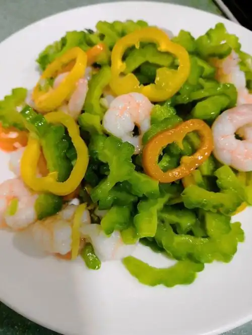清炒苦瓜虾仁