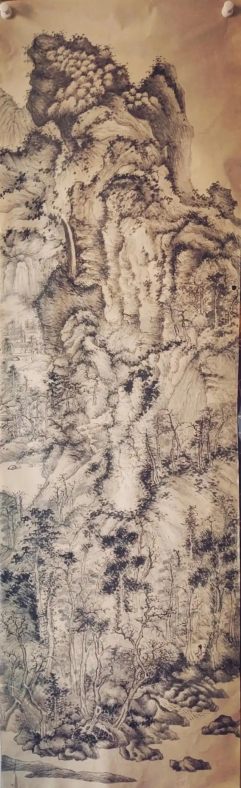 王蒙青卞隐居图 #国画学习 - 抖音