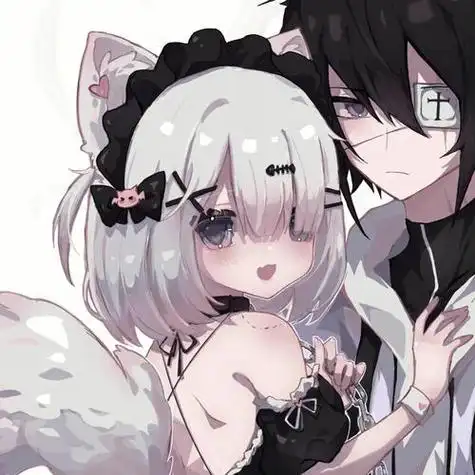 qq头像情侣动漫粉红素质 动漫头像图片大全 -【爱个性】