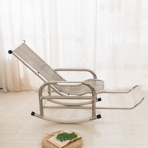 家用不锈钢摇摇摇椅夏天乘凉午休成人睡椅室外摇椅