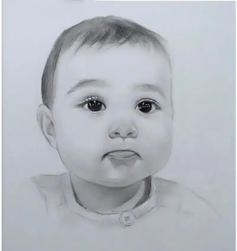 素描画像定制手绘彩铅代画人物画肖像画真人照片转画头 - 抖音