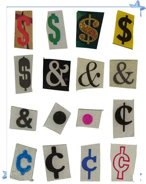 500款复古风格字符剪贴画png素材