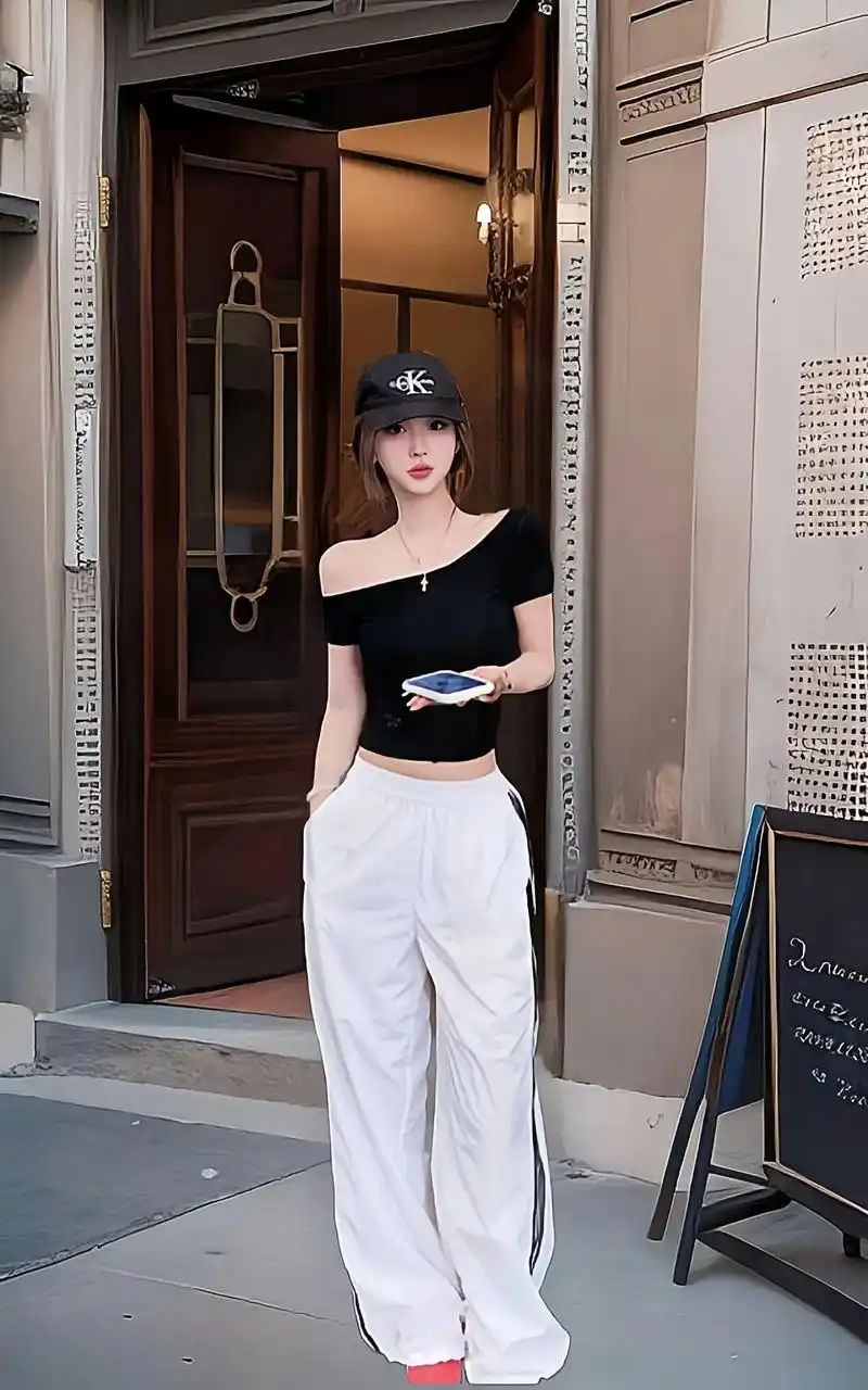 时尚精致休闲女装!t恤 阔腿裤98.