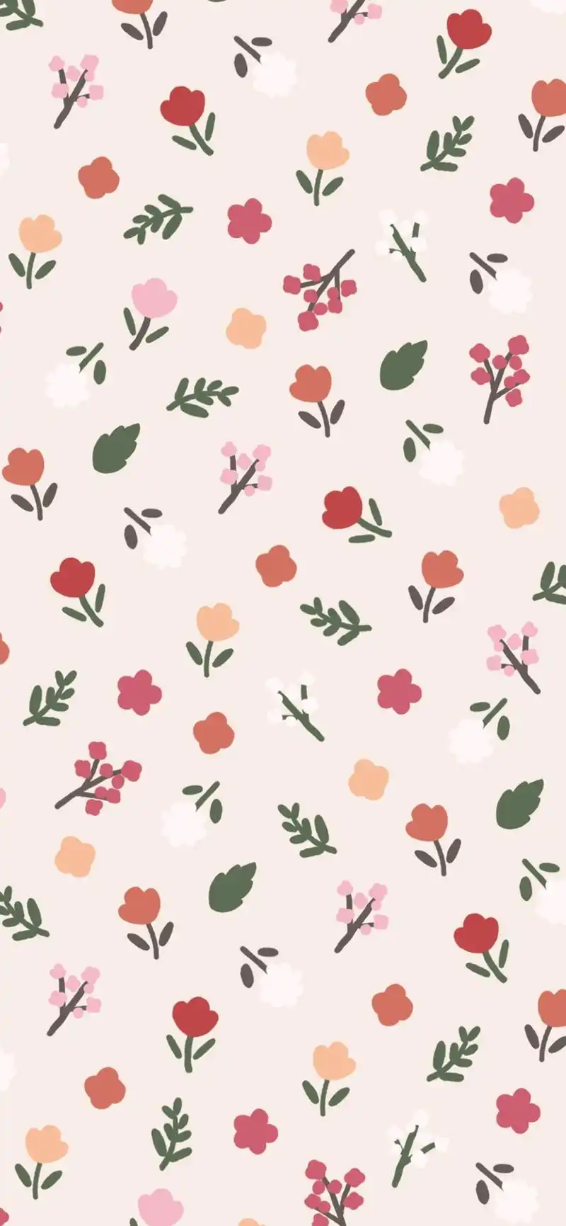 小清新碎花纹理平铺手机壁纸