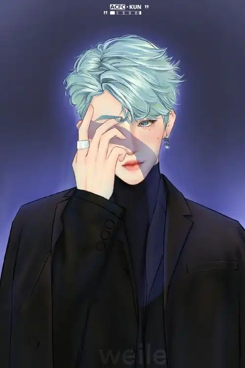 蔡徐坤侧颜自拍好漫画##蔡徐坤分享侧颜自拍