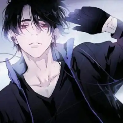 二次元高冷侧脸男生头像