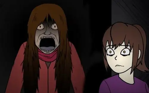 恐怖动画停车场袭击我的怪女人