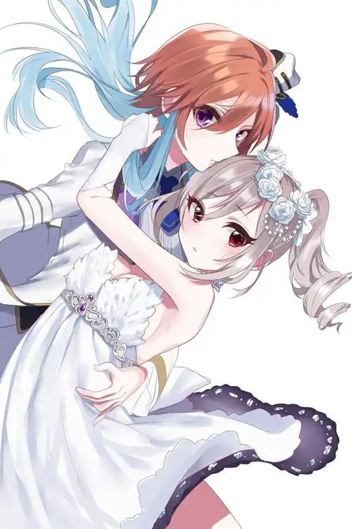 动漫姊妹美女图片赏析花的世界不缺花的浪漫