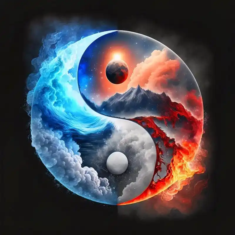 头像越丑,姿势越帅.太极八卦阴阳明暗过去与未来#图文伙伴计划 - 抖音