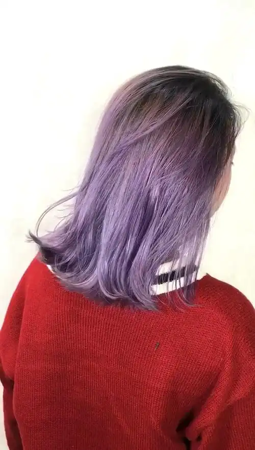 一款无痕渐变潮色分享 #发色显白#网红潮色#发型设计