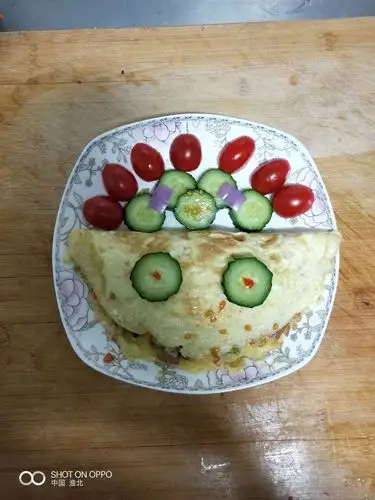 第一次享受女儿的中秋爱心晚餐!