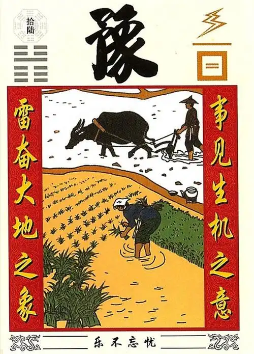 六爻六十四卦之雷地豫卦详解,周易64卦第16卦雷地