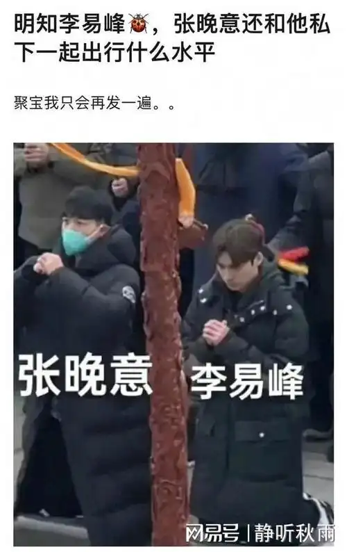 李某峰张晚意涉嫌违纪大孤山拜佛惹争议指称为一丘之貉