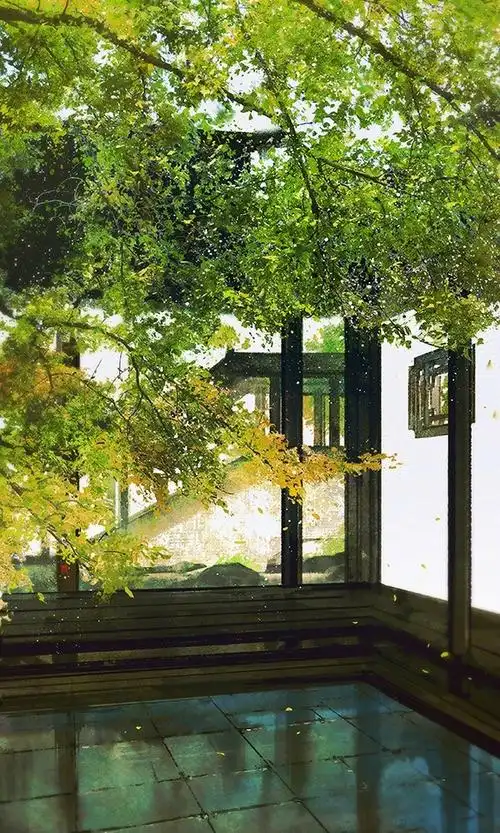 插画,风景,唯美,二次元,壁纸【侵删】小院子 @伊吹鸡腿子 花卉