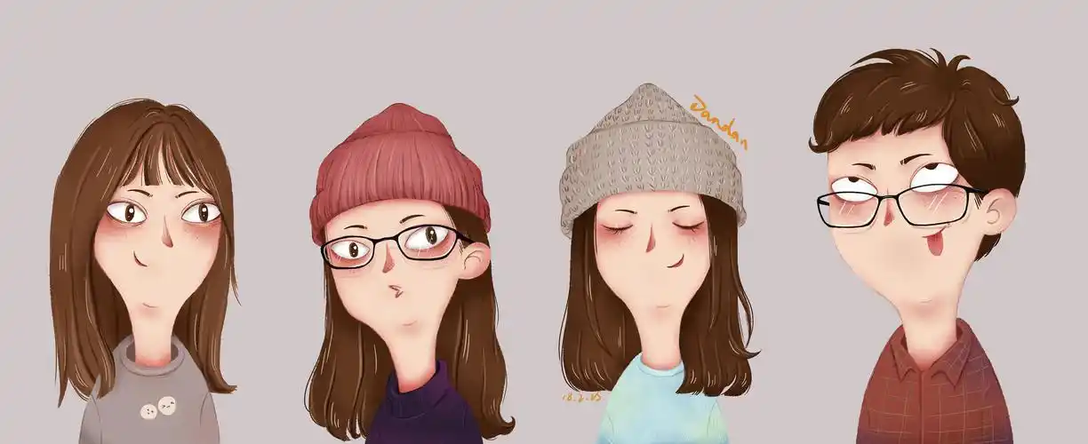 我和我的朋友们绘画过程|插画|概念设定|立早lizao - 原创作品 - 站酷