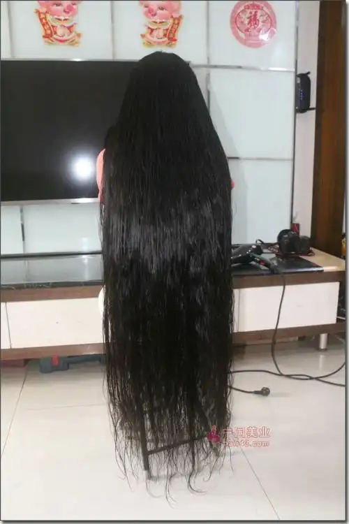 剪下女子115米超长秀发发之美476