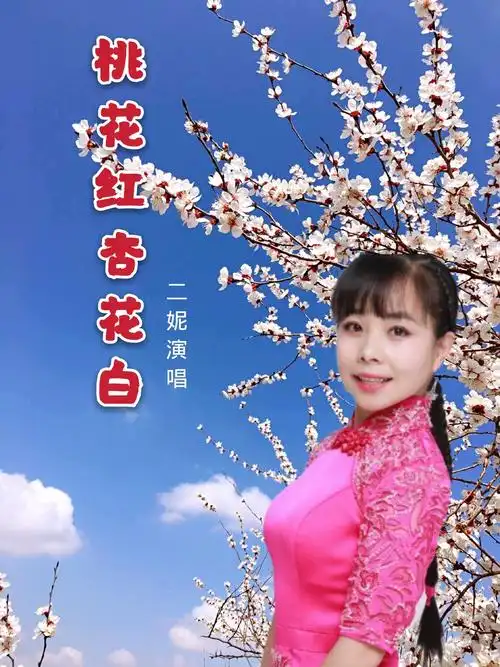桃花红杏花白