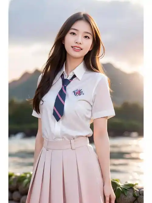 ai女子|女生穿上校服更显清纯唯美与活力气质_设计_教育_个性