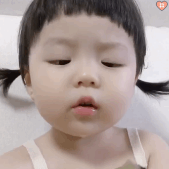 萌娃丸子妹表情包动图