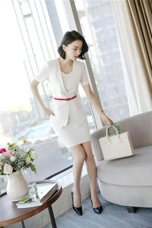 职业装女装套裙冬韩版修身显瘦制服酒店美容院女士ol职业装工作服