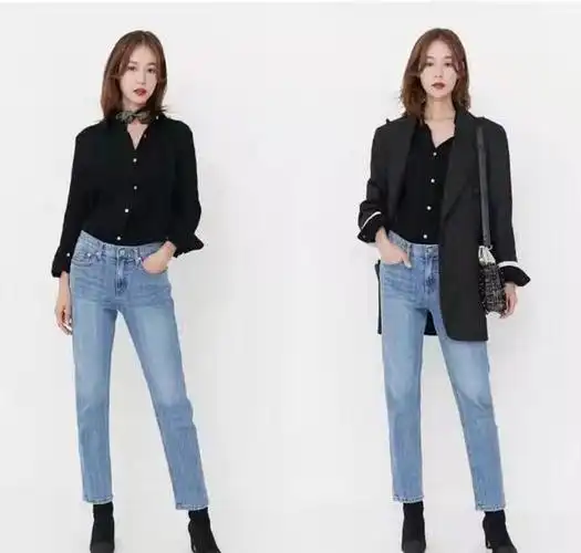 牛仔裤怎么配鞋子