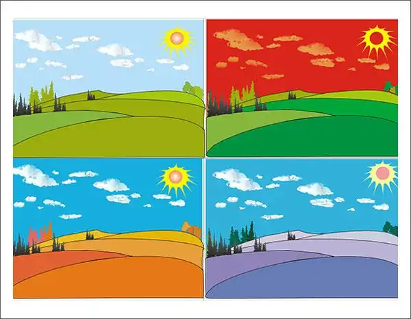 学生色彩构成作业-太原长城计算机学校