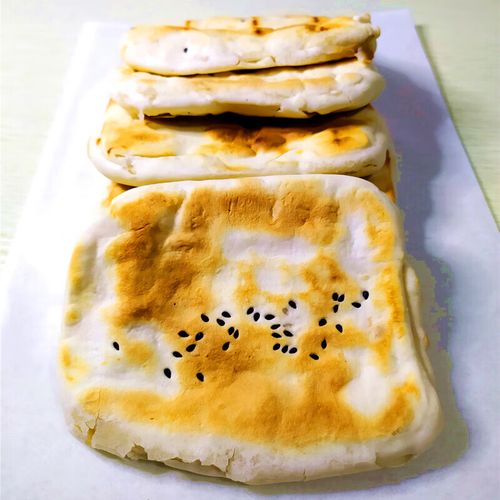 德祥隆山东特产莱芜口镇方火烧千层芝麻少油酥硬面烧饼发面饼速食早餐