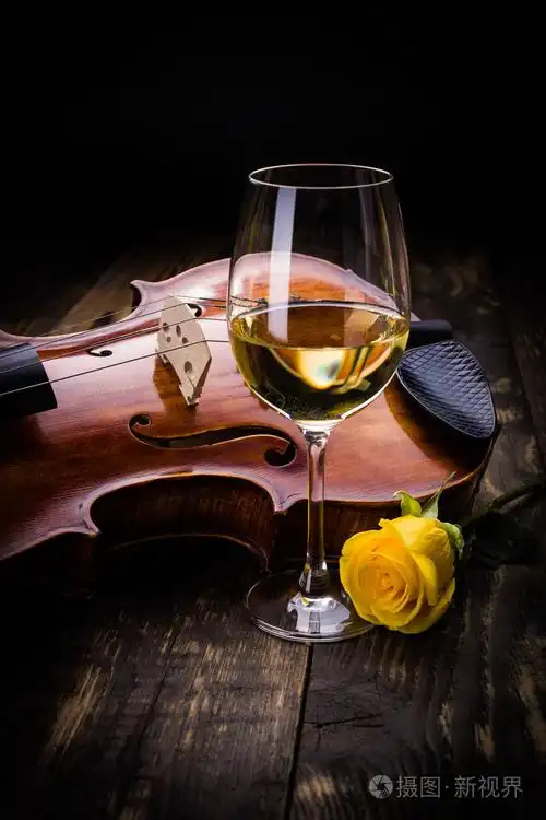 小提琴, 葡萄酒和黄玫瑰