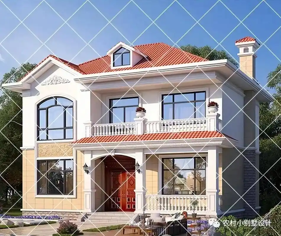 90平左右二层农村别墅,造价20万建别墅.#抖音图文来了 建 - 抖音