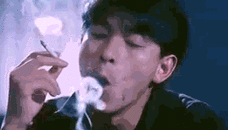 刘德华gif永远的男神gif烟圈gif吸烟gif