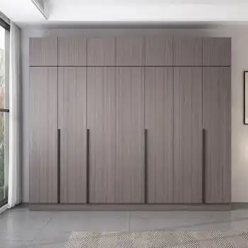 bm 北欧衣柜家用卧室现代简约实木平开门柜子二四五六大容量组合衣橱