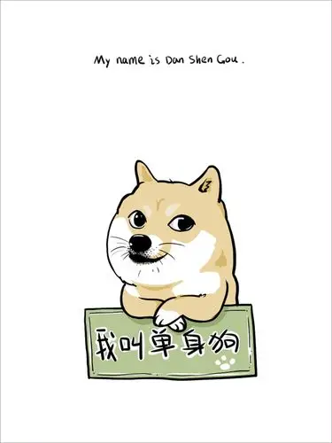 我是单身狗光棍节恶搞挂画壁画无框画装饰画4030尺寸两幅九折包邮