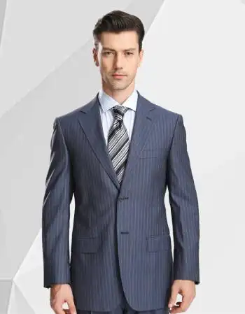 华尔街高定人体工学时尚商务休闲套装西服外套 28911 蓝灰色 175a