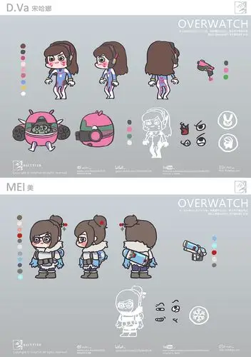 守望先锋同人动画q版人设