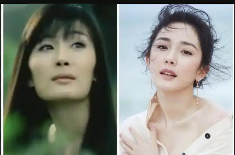 杨幂刚出道照片, 一脸的青涩没有现在好看