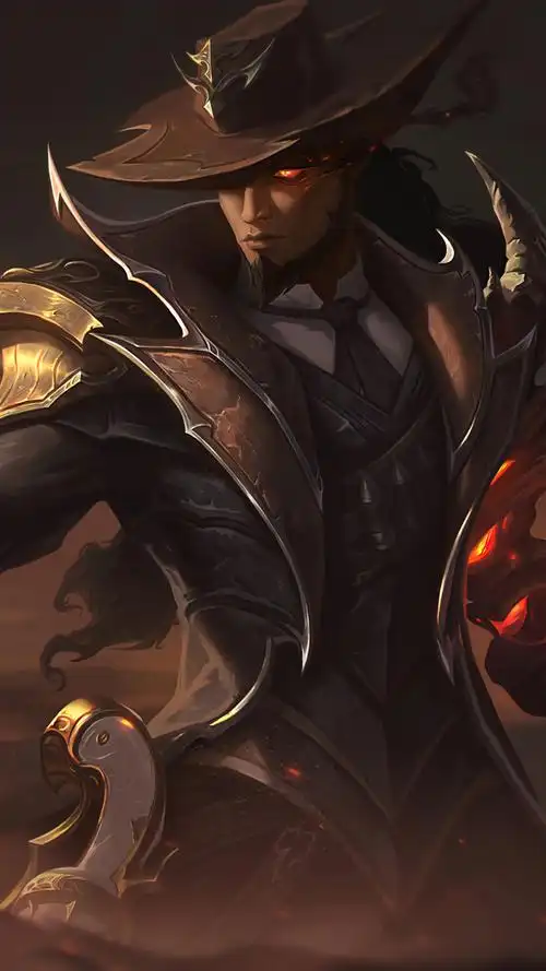 lol英雄联盟 圣枪游侠 卢锡安 lucian 西部魔影 手机壁纸