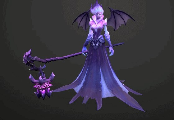 手绘 蝙蝠女王 吸血女妖【有动画】 蝙蝠女妖