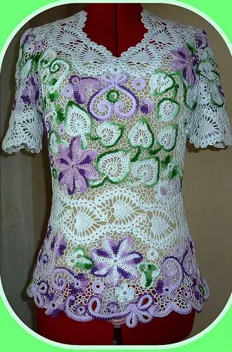 【引用】钩针~拼花衣