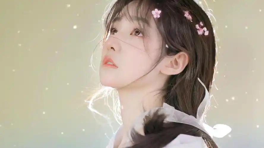 萌哒哒的仙气少女图片-美女壁纸 - 壁纸家