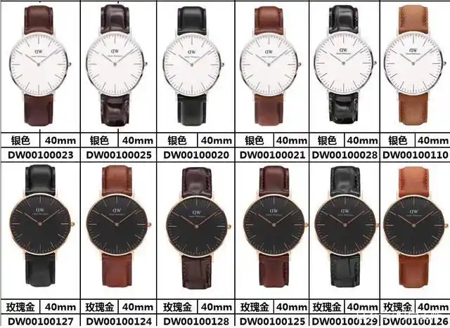 140款dw手表款式图片大全,丹尼尔惠灵顿男女式腕表寓意含义