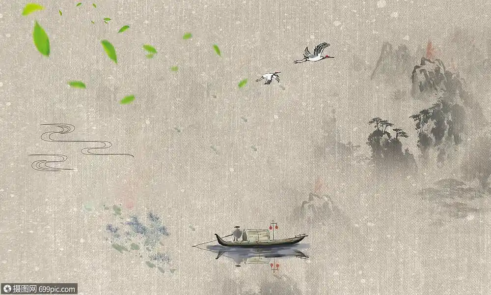 水墨江南文艺诗意图片