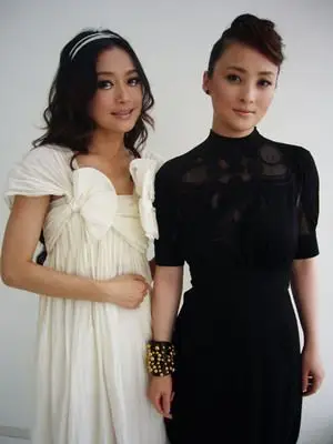 组图蒋勤勤秦岚黑白配影视风云盛典大秀身材