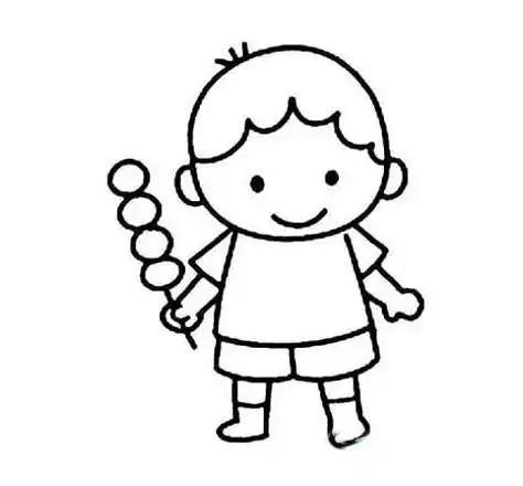 小孩小孩简笔画小孩简笔画怎么画 小孩简笔画画法儿童8至10