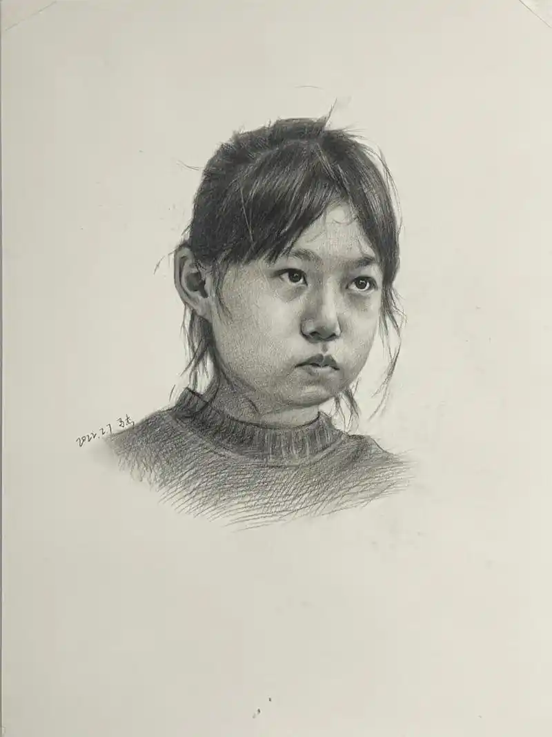 写生#素描头像 #美术艺考 #肖像画 #素描 - 抖音