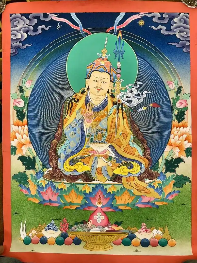 莲花生大士(50x38cm)是藏传佛教的主要奠基 - 抖音