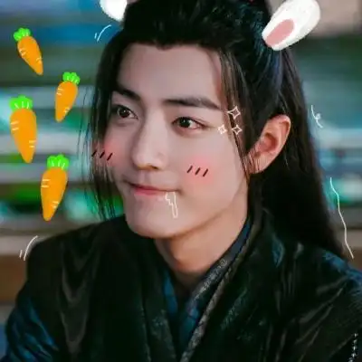 乔姒肖战自带可爱贴纸的软萌头像